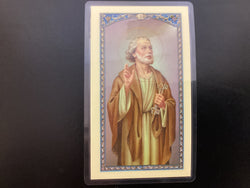Saint Peter Novena Prayer Card