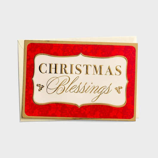 Christmas Blessings Christmas Cards - Box of 18