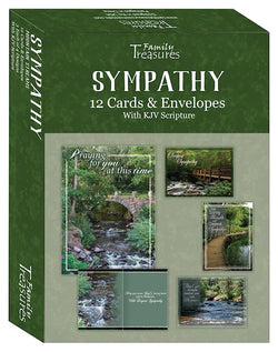 Mountain Streams Sympathy Greeting Card Box