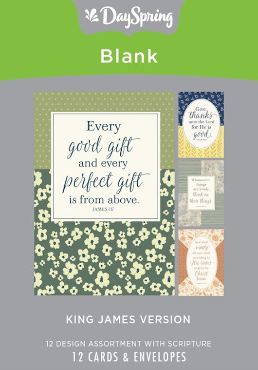 Blank Scripture Greeting Card Box