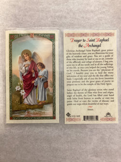 Prayer to Saint Raphael the Archangel Prayer Card