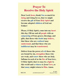 To Receive the Holy Spirit Prayer Card
