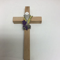 Wooden Cross with Chalice