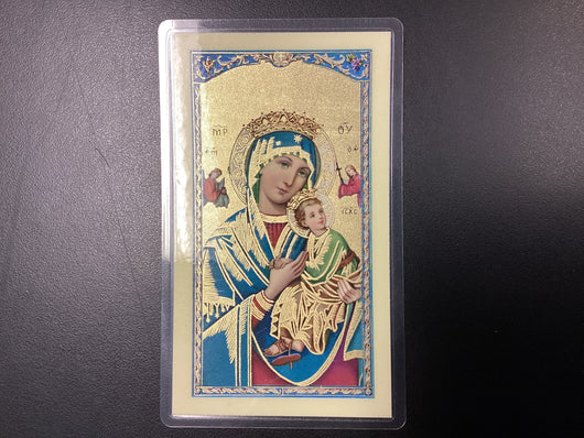Our Mother of Perpetual Help Prayer Card