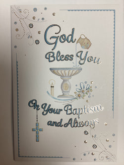 Greeting Card- God Bless You on Your Baptism and Always