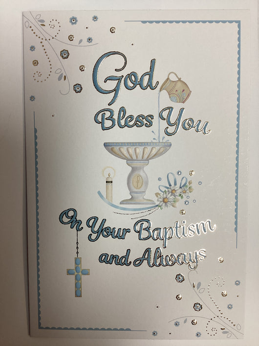 Greeting Card- God Bless You on Your Baptism and Always