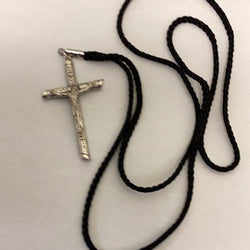 Barrel Shaped Cross on a Cord