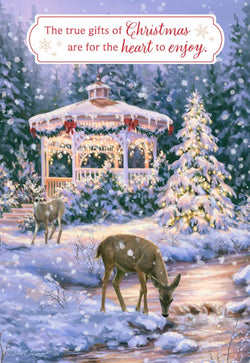 Christmas Snow Scene Christmas Cards - Box of 18
