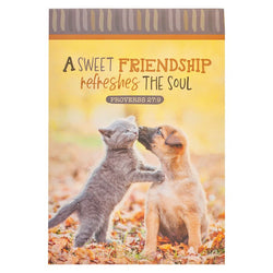 A Sweet Friendship Refreshes the Soul Kitten and Dog Notepad