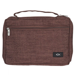 Bible Cover - Fish Brown, Xlarge