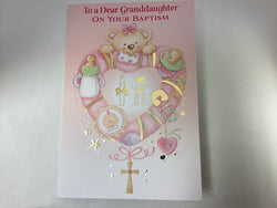 Greeting Card - Baptism Granddaughter