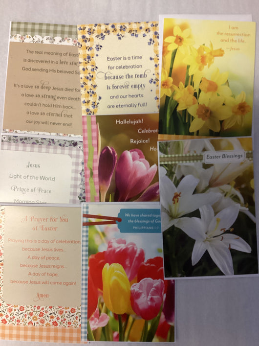 Easter Cards of Multiple Assortment with Scripture Verses