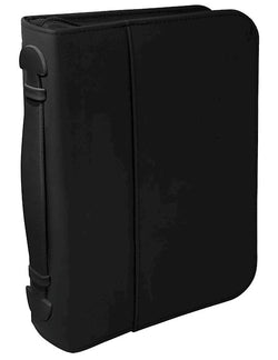 Bible Cover - Classic Faux Leather Black Extra Large