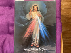 Jesus I Trust In You Picture 8 by 10 in.