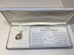 No Tears in Heaven Silver Plated Locket With Chain