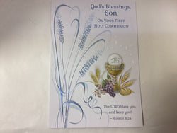 Greeting Card - First Communion Son