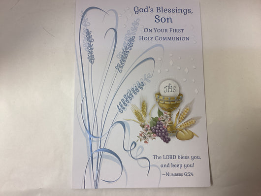 Greeting Card - First Communion Son