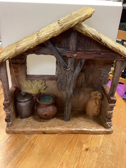 Polyresin Stable - 15”, for 12” Nativity Set