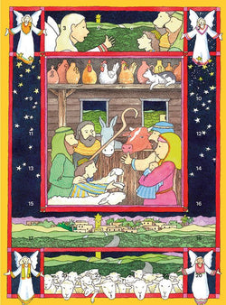 Look Around the Stable Advent Wndow Calendar