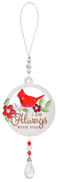 Acrylic and Wood Cardinal Plaque - 8.75”