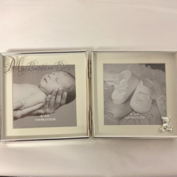 Baptism Double Frame for 4” x 4” Photos