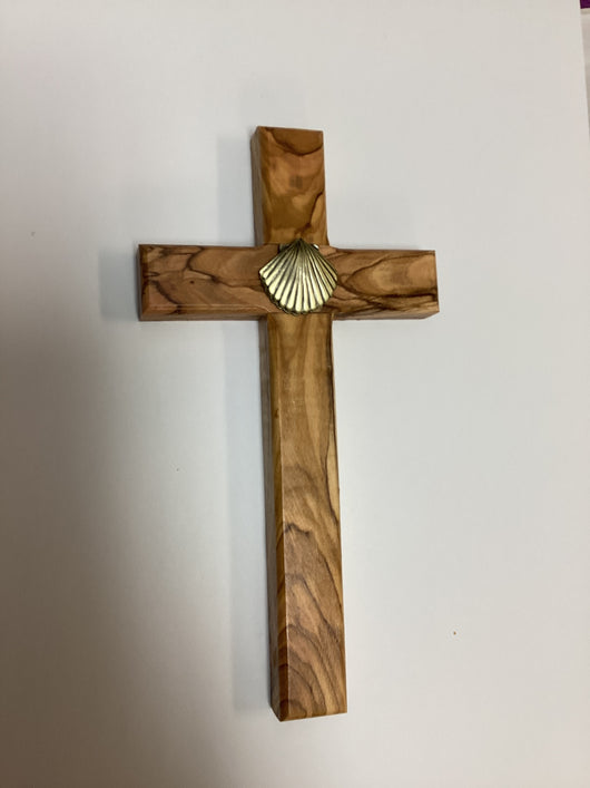 Olive Wood Baptismal Cross - 6”