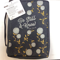Bible Cover - Be Still & Know PS. 46:10, Medium