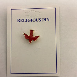 Gold Plated with Red Enamel Lapel Pin