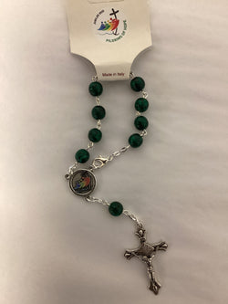Jubilee 2025 - Pilgrims of Hope Green Car Decade Rosary