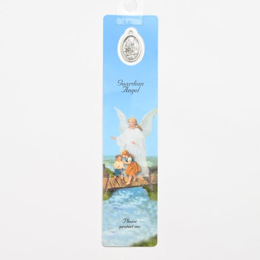 Guardian Angel Bookmark with Medal