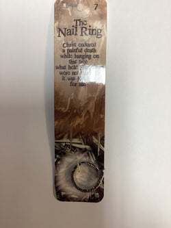 Hand Polished Pewter Nail Ring - Size 7