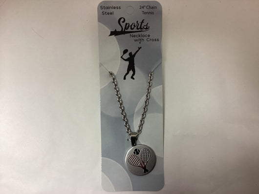 Necklace with Cross Tennis Him