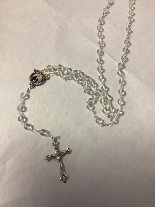 Crystal Clear Rosary Beads