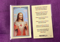 Sacred Heart of Jesus Consecration Prayer Card