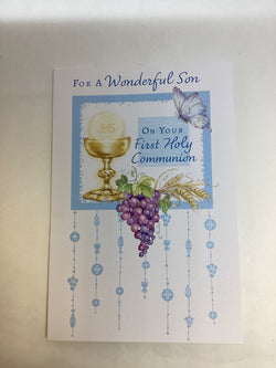 Greeting Card - First Communion Son