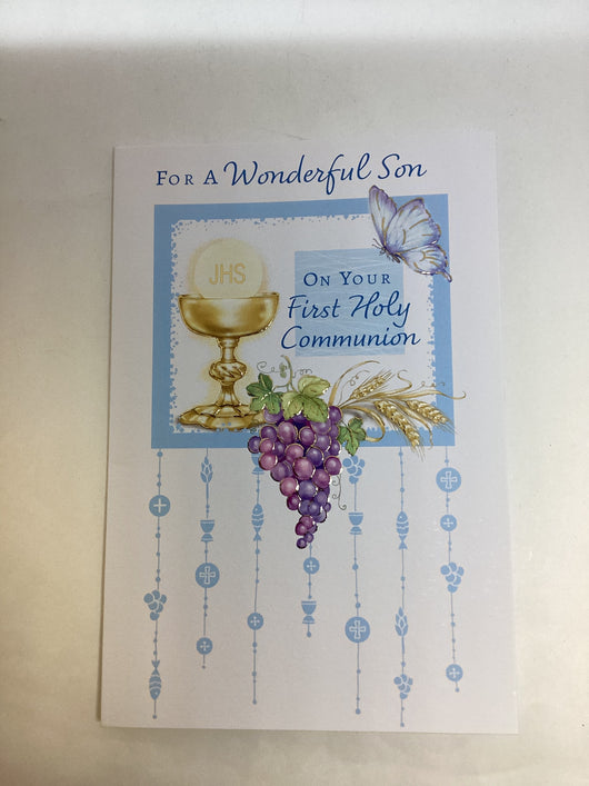 Greeting Card - First Communion Son