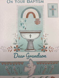 On your Baptism - Dear Grandson