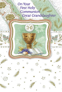On Your First Holy Communion Great Granddaughter
