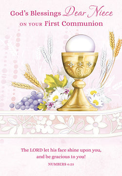 God’s Blessings Dear Niece On Your First Communion