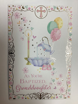 Greeting Card - As You’re Baptized Granddaughter
