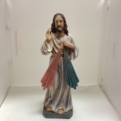 Divine Mercy Statue, 12”, Polyresin