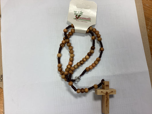 Rosary Pendant Olive Wood 6mm
