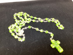 Genuine Green Murano Glass Rosary