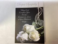 Greeting Card - Loss of your Wife Sympathy