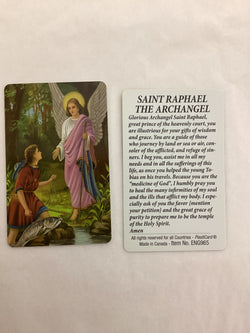 Saint Raphael the Archangel Card