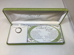 Circle of Faith Silver Plated Necklace