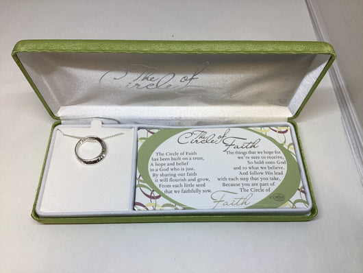 Circle of Faith Silver Plated Necklace