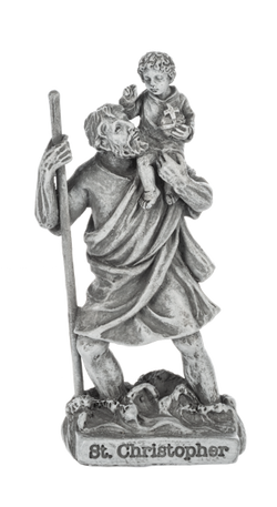 Ganz St. Christopher Statue - 4 & 1/2”