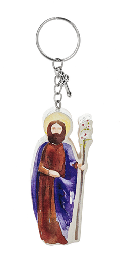 St. Joseph Wood Key Ring