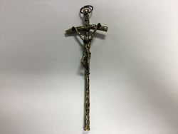 Pope John Paul II Bronze Wall Crucifix